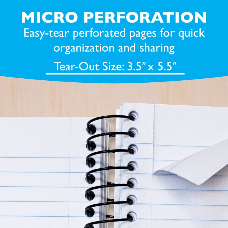 Poly Cover Spiral Fat Notebook - Wide-Ruled, 150 Sheets, Multiple Sizes