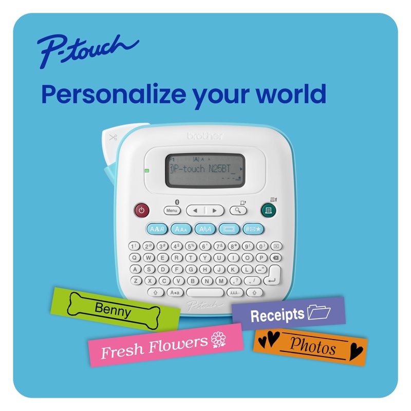 Brother P-touch PT-N25BT Bluetooth Label Maker - Personal, Portable, Customizable
