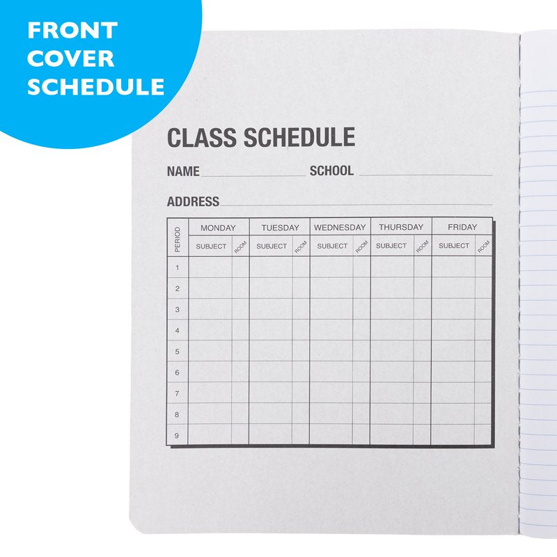 Composition Books Wide/Legal Rule Black Marble Cover 100 Sheets