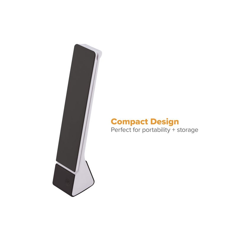 Rechargeable LED Desk Lamp - Foldable, Adjustable Color Temperature, Portable Black