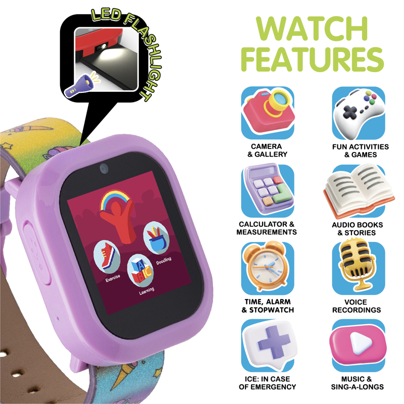 Kids Bluetooth Speaker & Smartwatch Set - Fun Learning & Music Play