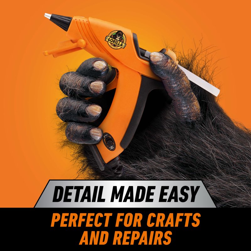 Mini Dual-Temp Hot Glue Gun with Precision Nozzle - Craft & Repair Tool