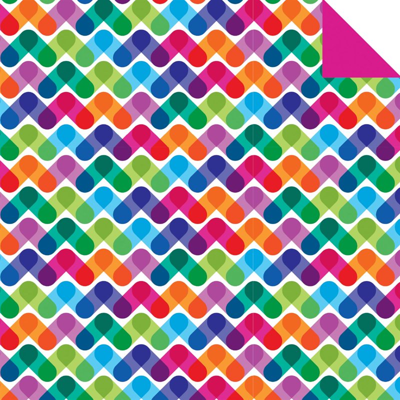 Rainbow Pattern Double-Sided Origami Paper Sheets 500 Pack - 6 Inch