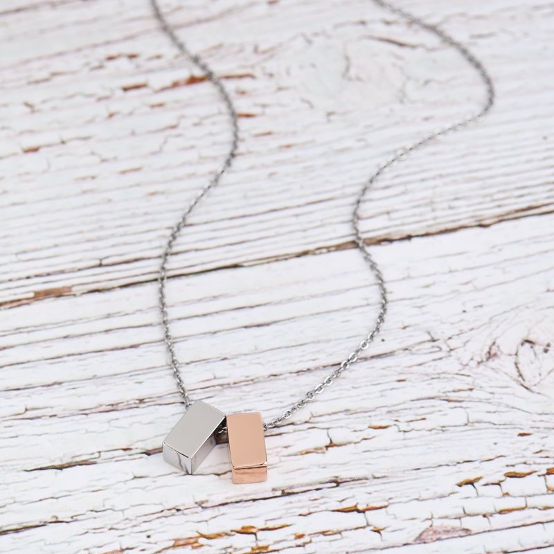 Valentine's Day Jewelry Gift Set with Necklace and Motivational Card