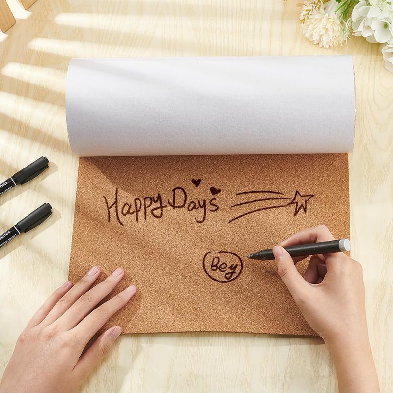 Self-Adhesive Cork Sheet Roll 98.4 x 7.8 Inches for DIY Crafts Wall Decor