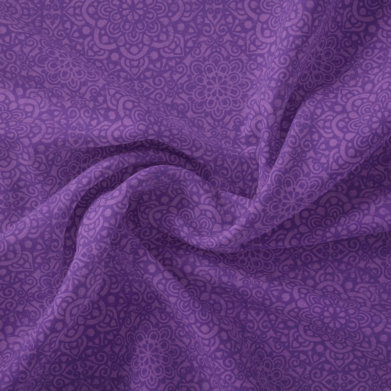 Lavender Cotton Quilt Fabric by the Yard - Waverly Amadora Medallion 44" Wide