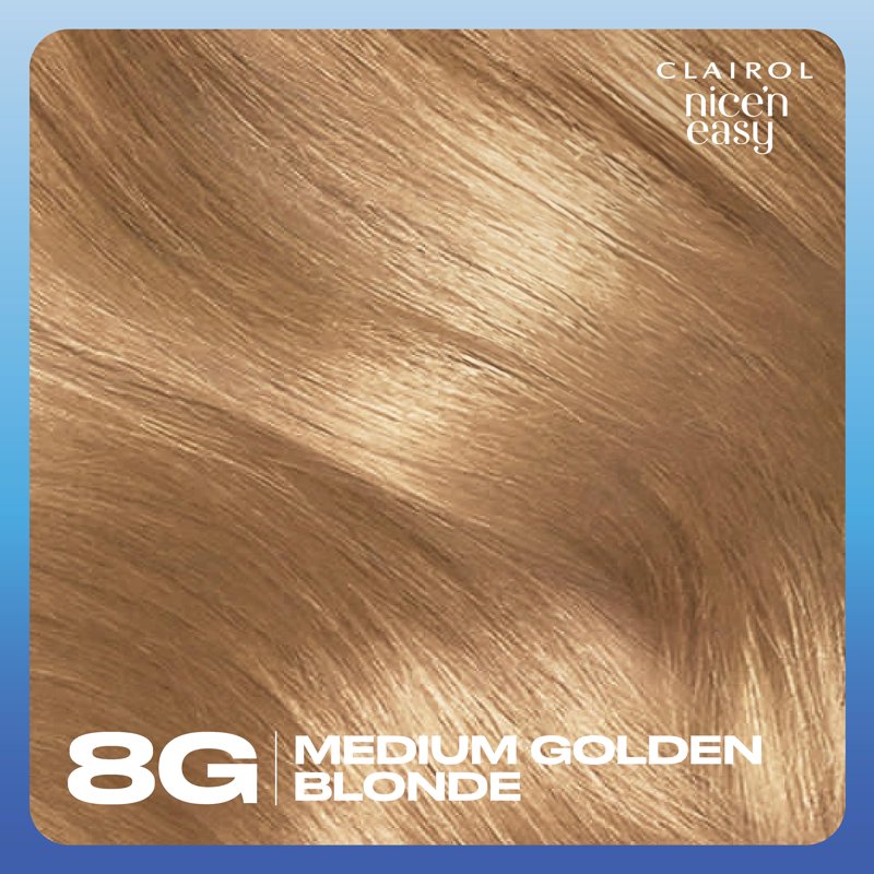 Permanent Hair Color Cream - Natural Looking Blonde & Brown Shades - 1 Application