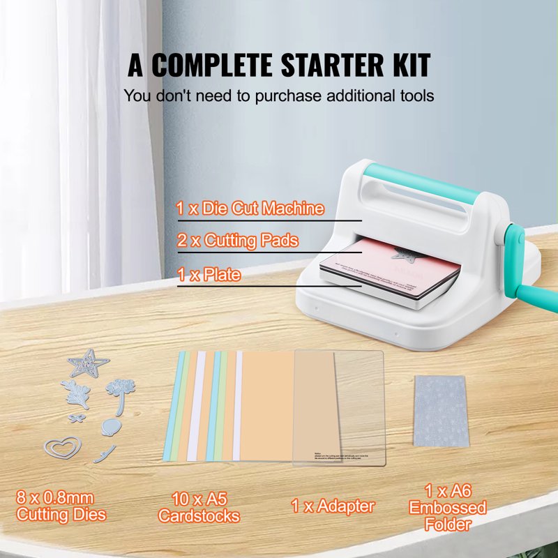 6-Inch Manual Die Cutting & Embossing Machine for Cardmaking & Crafts