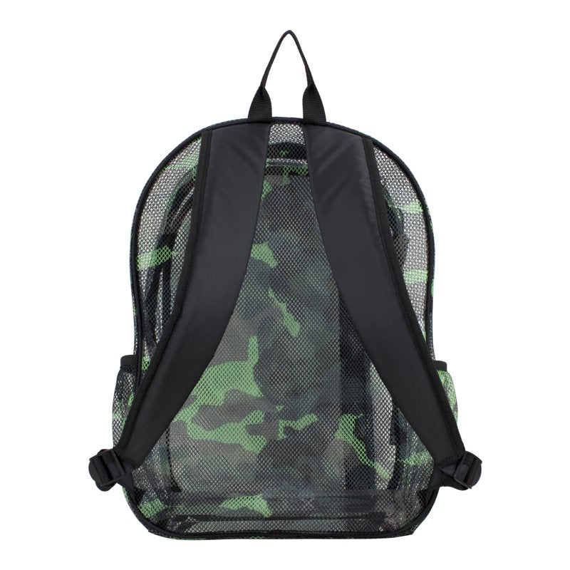 Unisex Active Lifestyle Mesh Backpack with Multiple Compartments - Camouflage & Color Variants