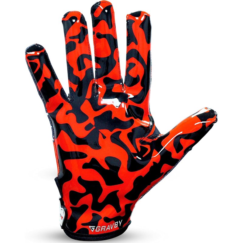 High Grip Football Receiver Gloves for Youth & Adults - Lupine Rage Villain 3.0