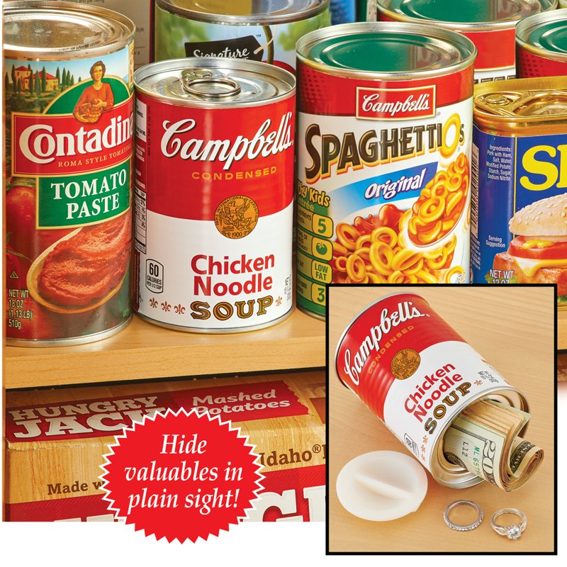 Hidden Can Safe Disguise for Valuables - Campbell's Chicken Noodle Soup Can