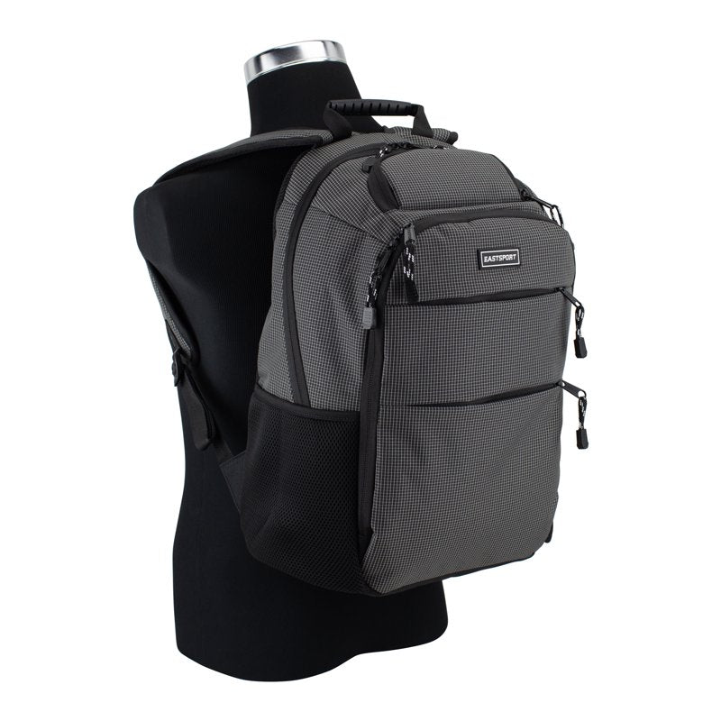 Unisex 17-Inch Lifestyle Dome Backpack with Sunglasses Pocket - Black