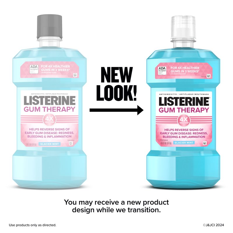 Gum Care Mouthwash Glacier Mint 1L - Antigingivitis & Plaque Reduction