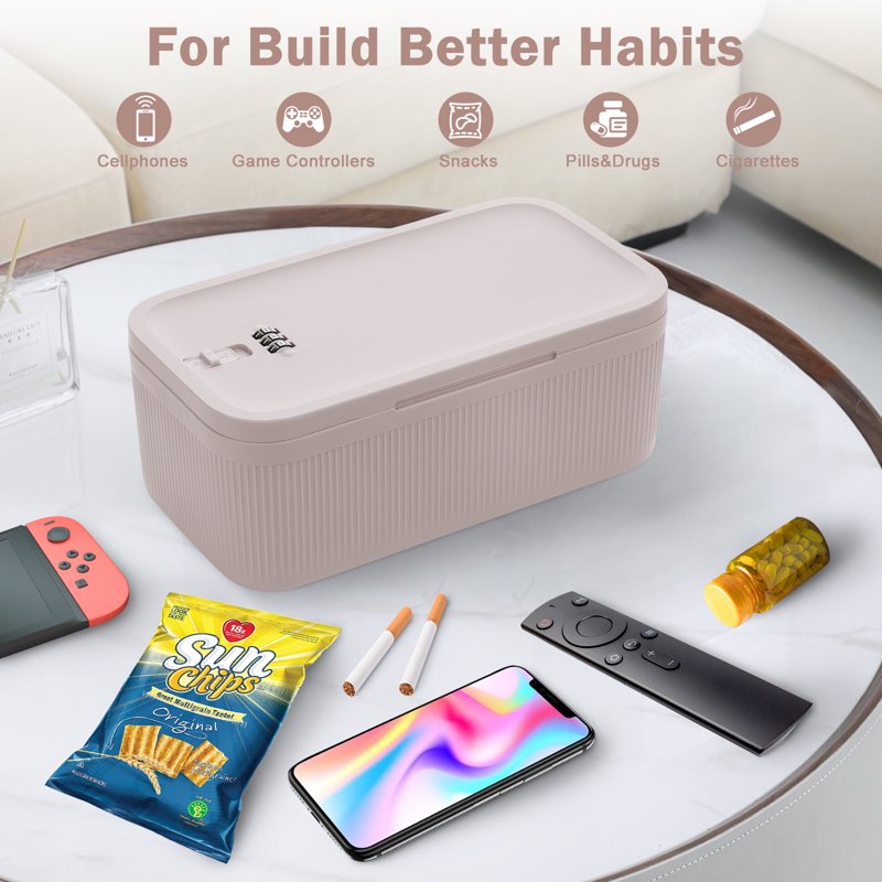 Small Lock Box with Code - Secure BPA-Free Storage for Medications, Food, Electronics & Personal Items