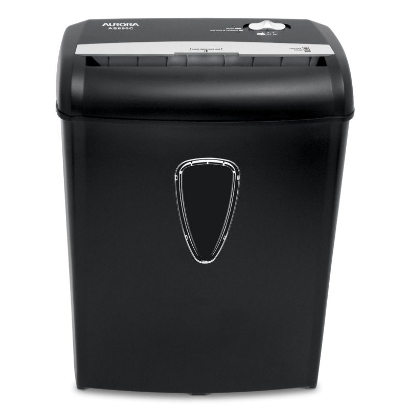 8-Sheet Cross-Cut Paper and Credit Card Shredder - Black