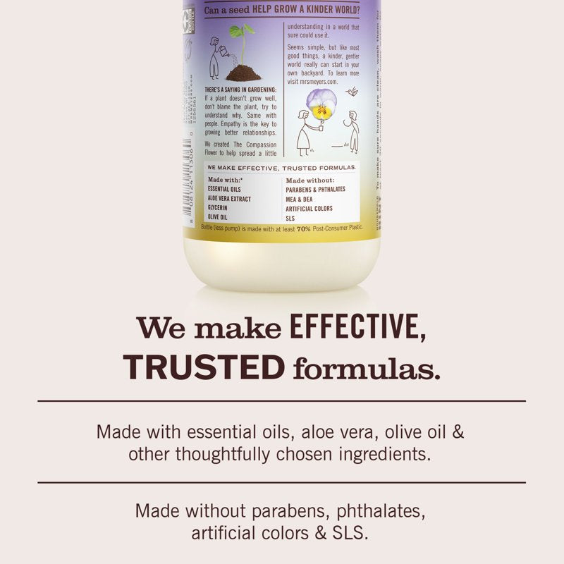 Garden-Inspired Liquid Hand Soap with Violet & Pansy Scent - 12.5 Fl Oz