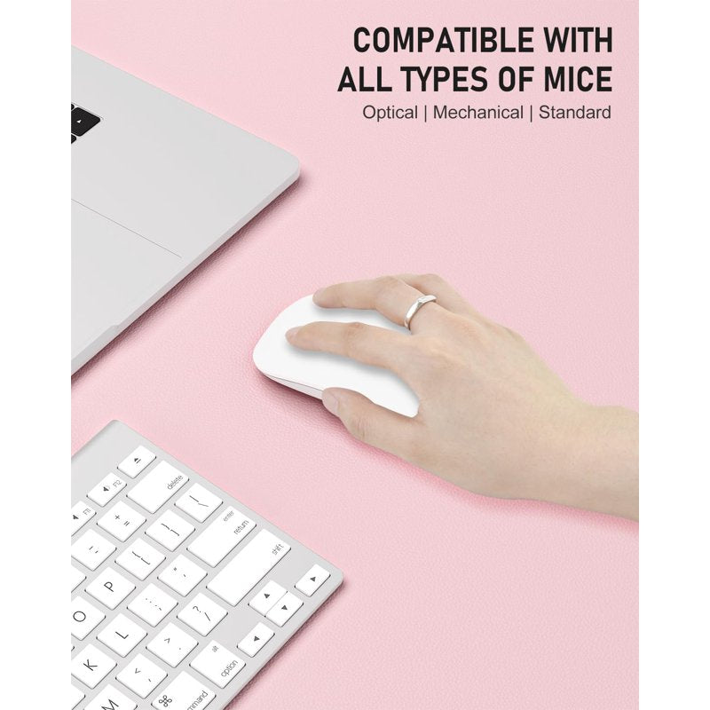 Large PU Leather Desk Pad - Non-Slip Waterproof Mouse Mat for Office & Gaming