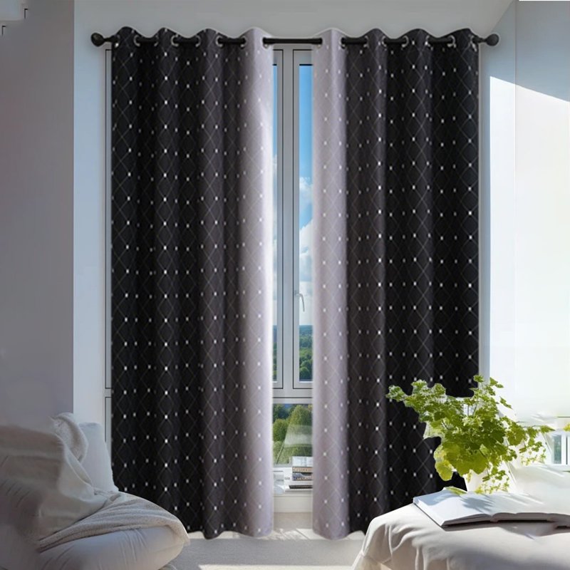 Blackout Curtains Set of 2 Thermal Insulated Noise Reducing Drapes for Bedroom & Living Room