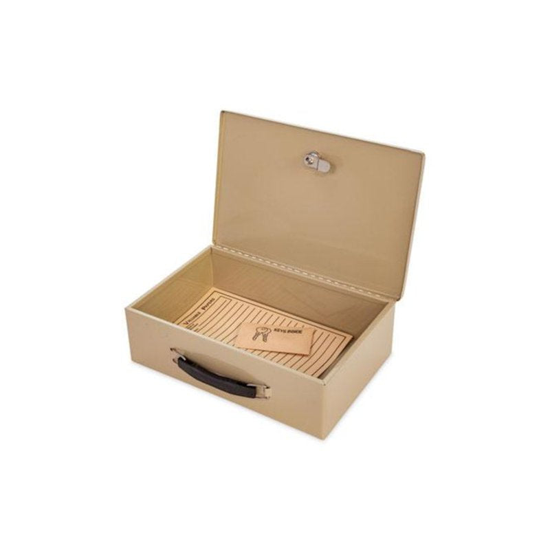Heavy Duty Fire Retardant Security Box - 12.75 x 8.25 x 4 Sand