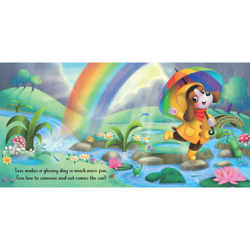Love Goes A Long Way Storybook Greetings Card with Envelope - Children's Gift Set