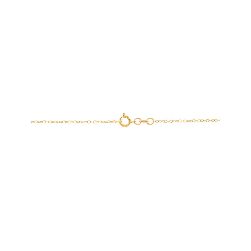 Sterling Silver & 18K Gold Plated Cross Pendant with Double Hearts, 18 Inch Chain