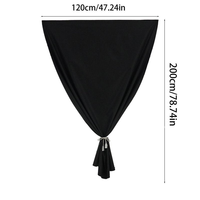 Velcro Blackout Window Curtains - Oversized Sunshade, No-Drill Easy Install, 47x79 inches