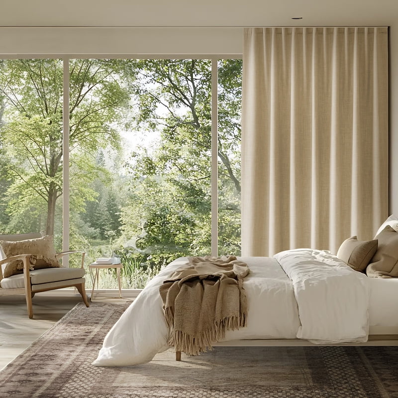 Blackout Curtains Set of 2 - Thermal Insulated Grommet Window Drapes