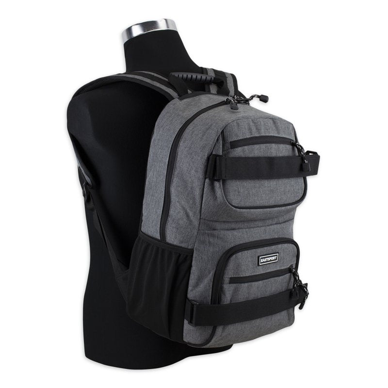 Unisex Skatepark Laptop Backpack - Durable Polyester with Multiple Compartments