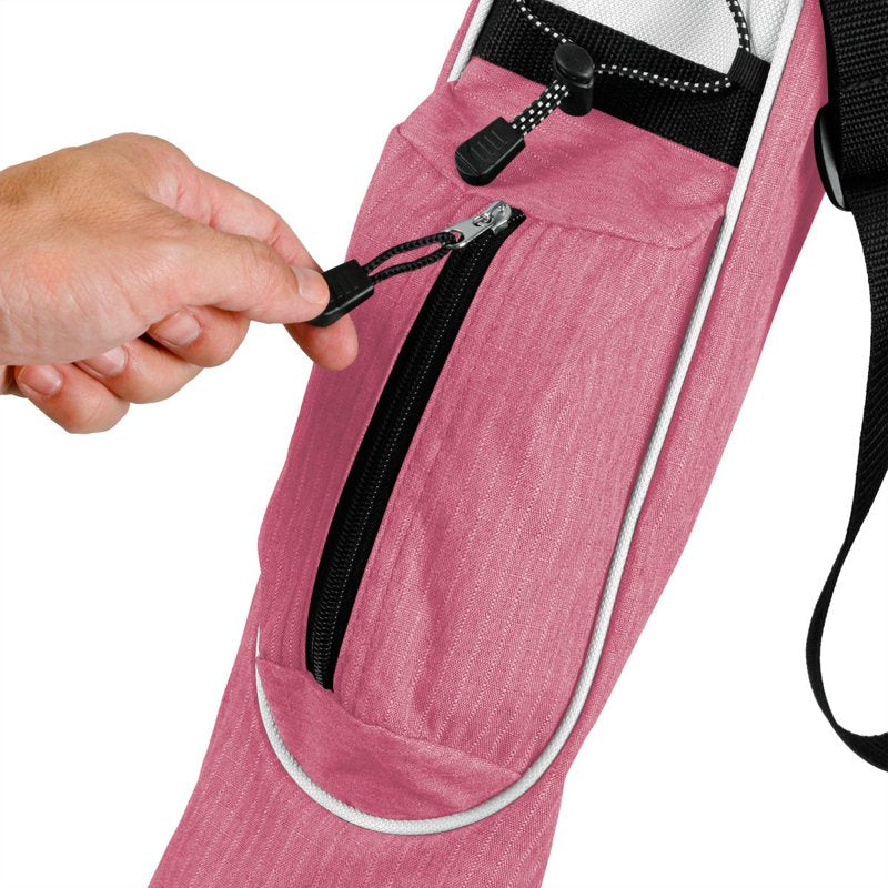 Orlimar Pitch ’n Putt Lightweight Sunday Golf Bag - Blush Pink Plaid (Variation of THIS listing)
