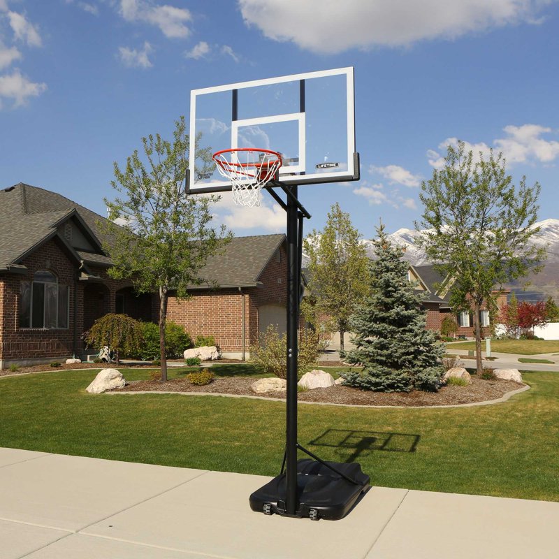 Adjustable Portable Basketball Hoop with 54-Inch Shatterproof Backboard – Outdoor Court System