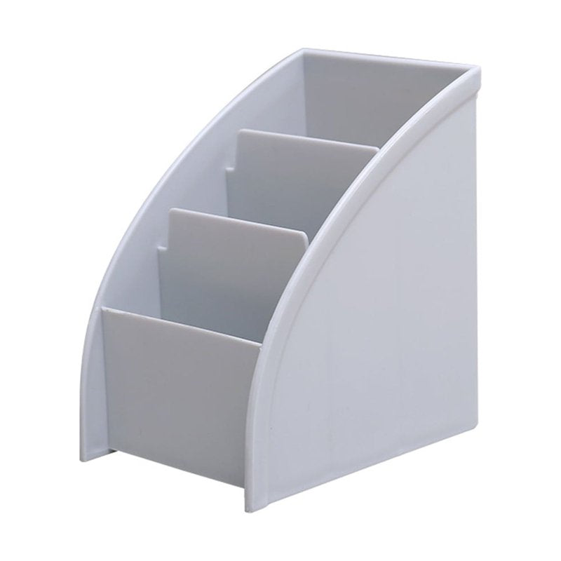 3-Compartment Desktop Organizer Storage Box - Multi-Functional, Space-Saving
