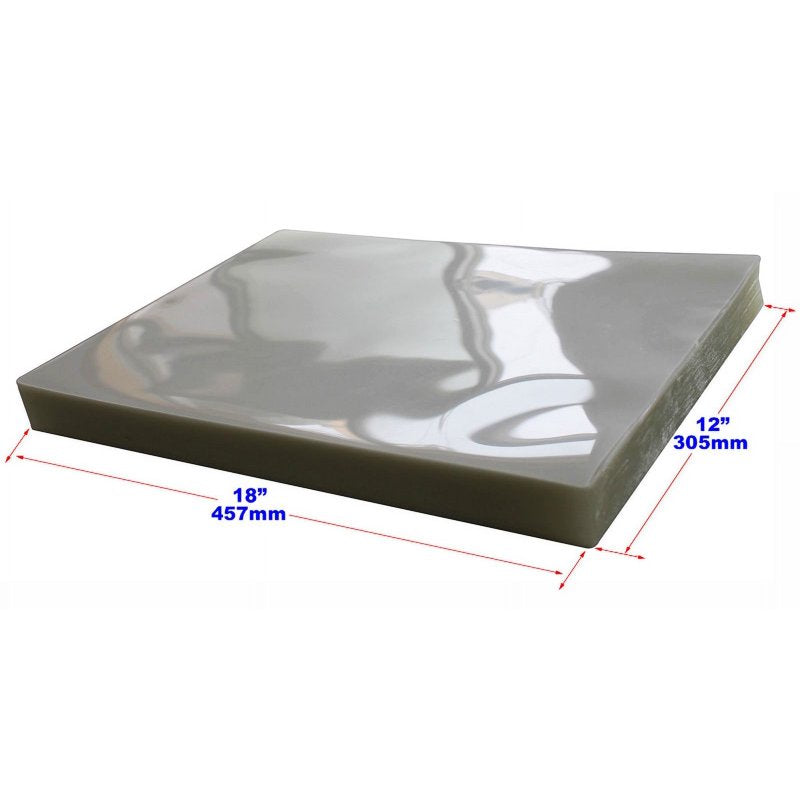 12x18 Inch PVC Laminating Pouch Film - Clear Thermal Sheets 100 Pack
