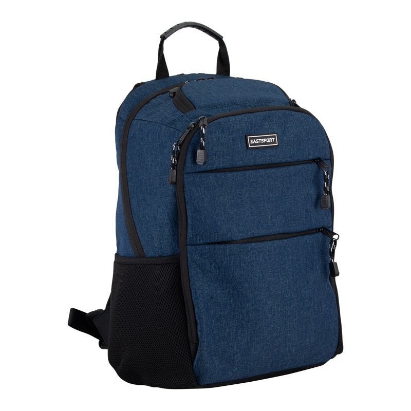 Unisex 17-Inch Lifestyle Backpack with Laptop & Sunglasses Pocket - Teal Heather Chambray
