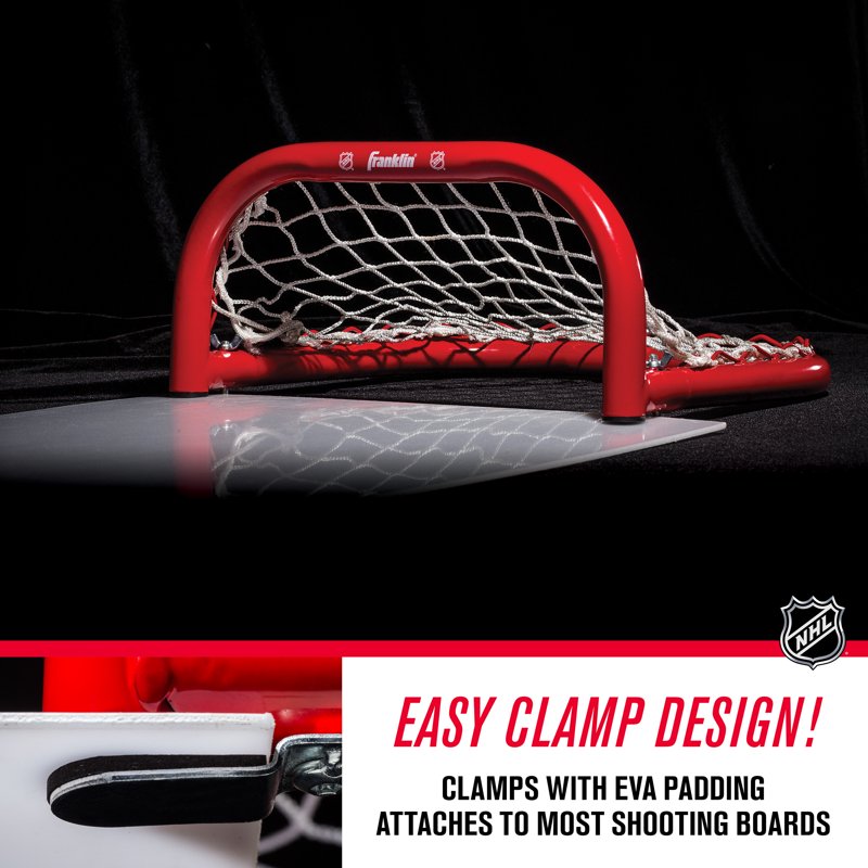 Mini Street Hockey Goal Net - 12 x 6.25 Inch Steel Practice Goal