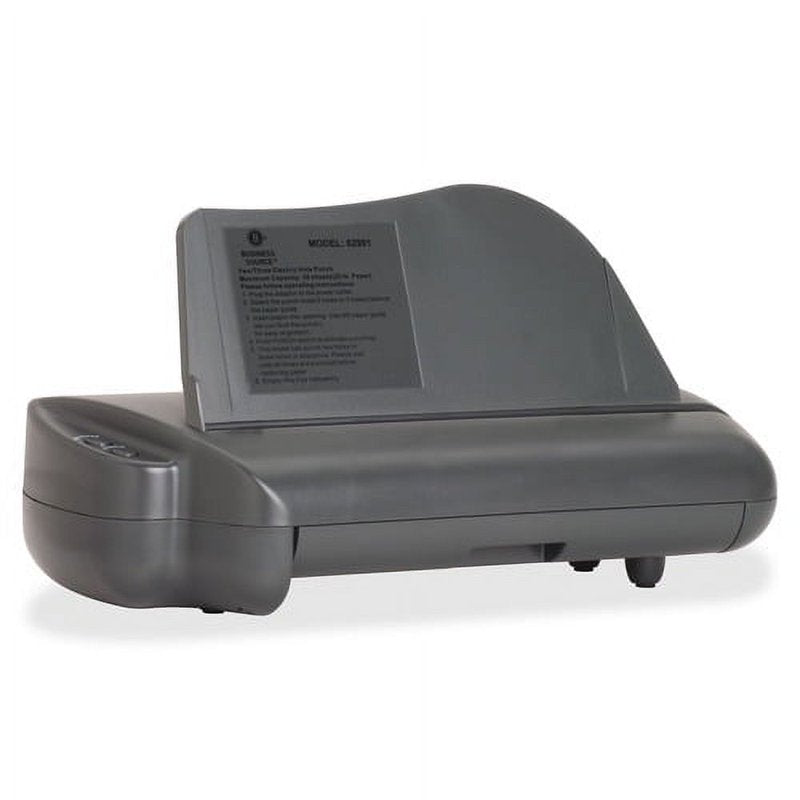 Electric 3-Hole Punch for Office Paper, Adjustable, Gray