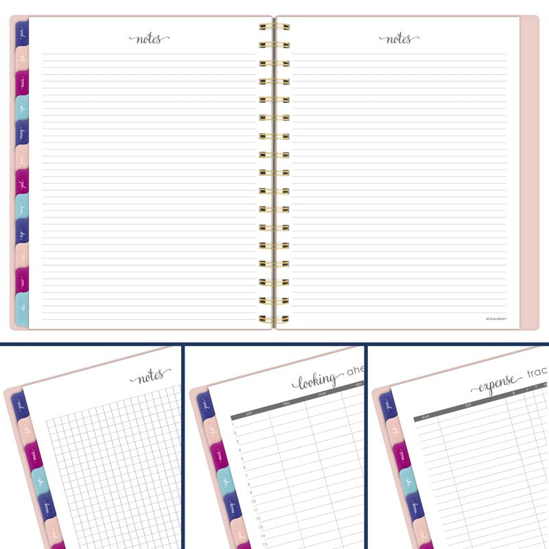 Weekly Monthly Planner Sunset Coral 7x8 Medium 2026