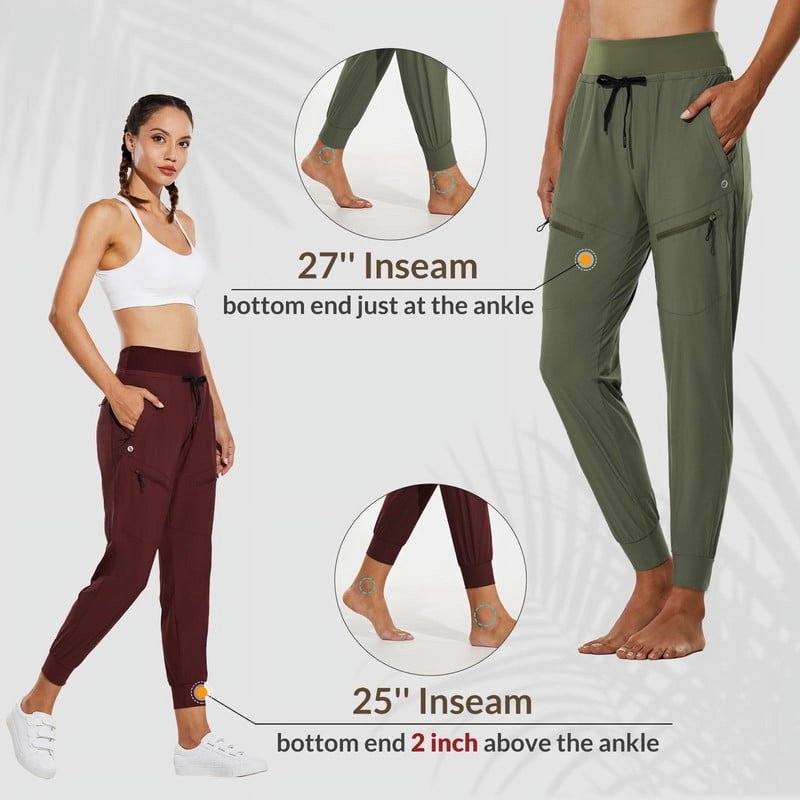 Lightweight Women's Hiking Joggers with UPF50+ and Multiple Pockets