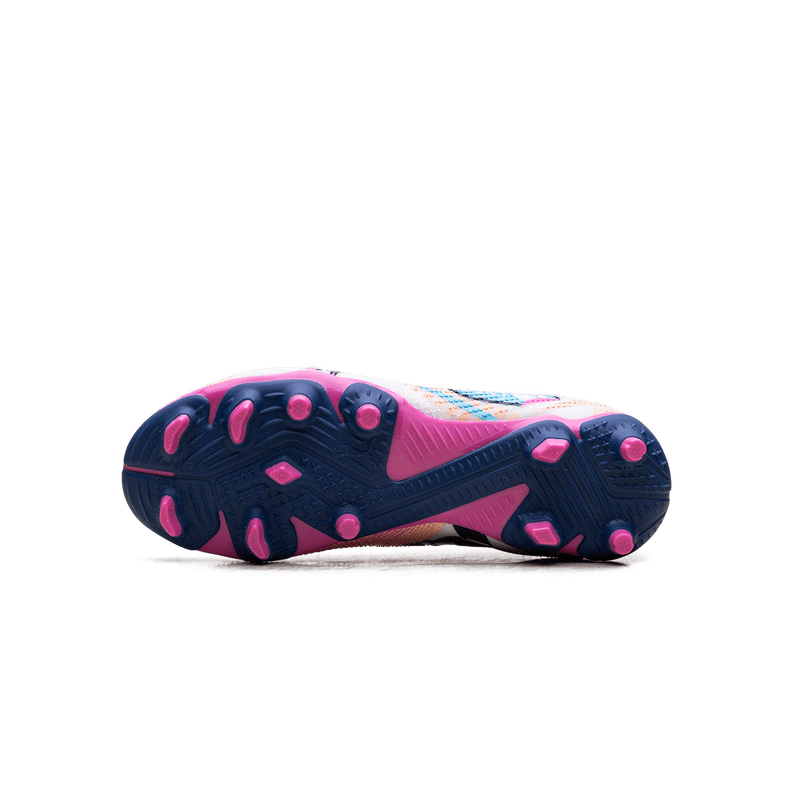 PUMA Future 7 FG/AG Cleats GS 5Y Match Volume Up Luminous Blue Poison Pink