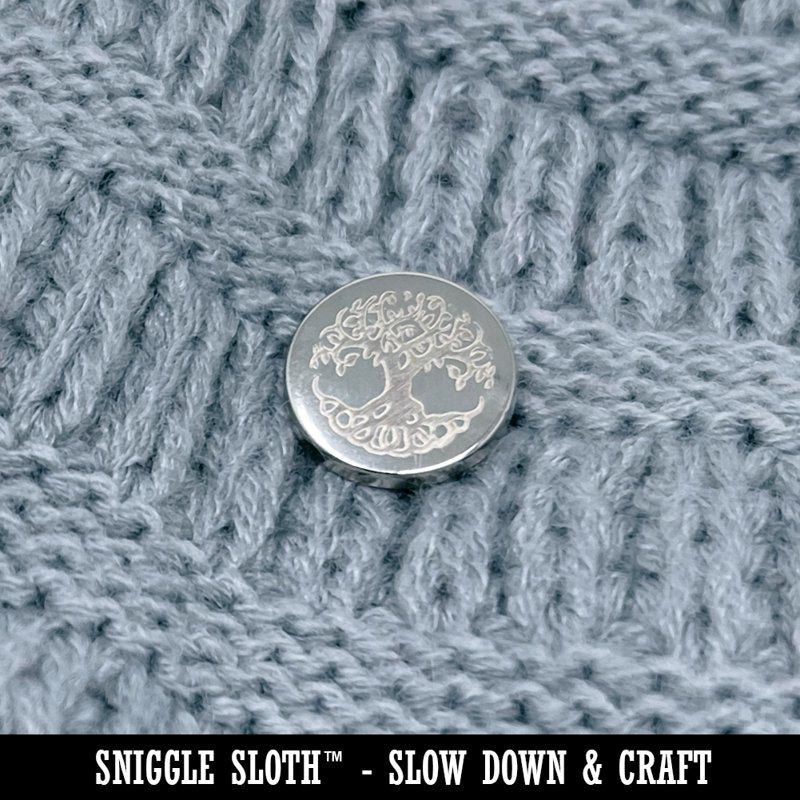 Metal Shank Buttons 0.6 in (15 mm) – Set of 10, Black — Sniggle Sloth Variation