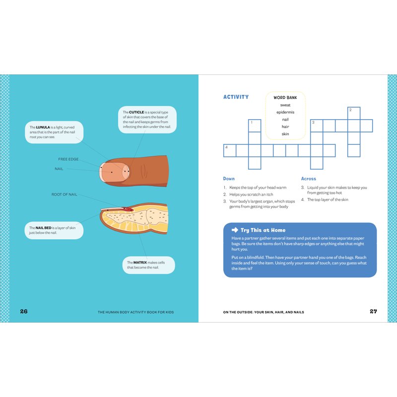 Kids Human Body Activity Book - Fun Anatomy & Science Activities for Ages 4-8