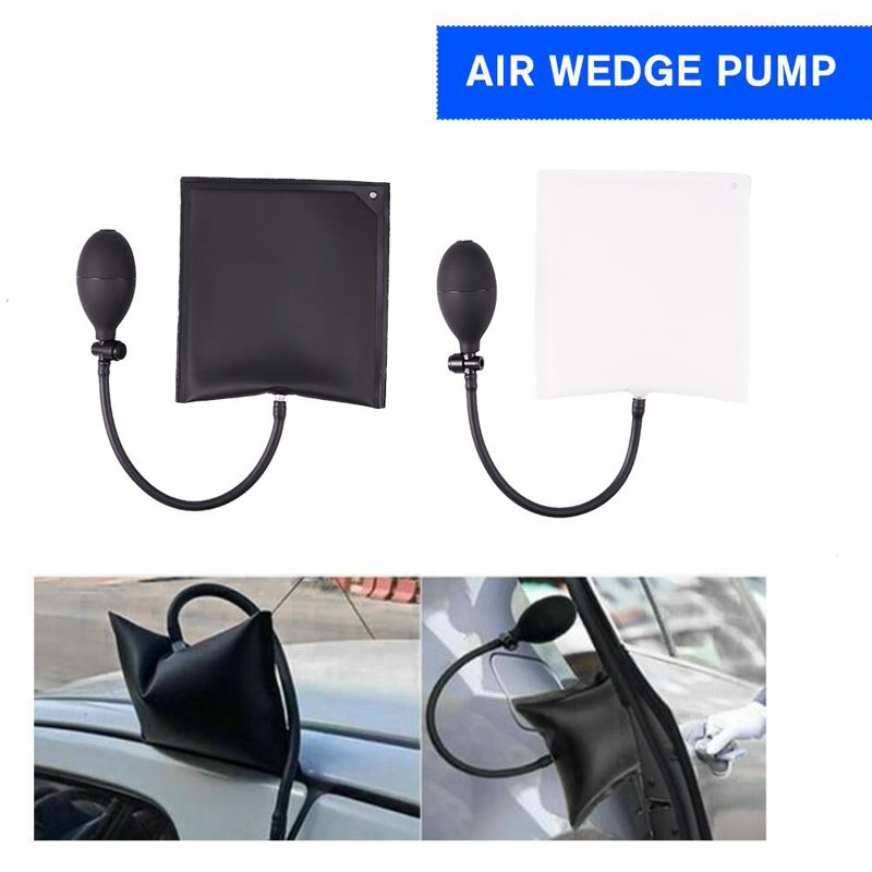 Inflatable Car Wedge Bag for Door and Window Alignment - Black