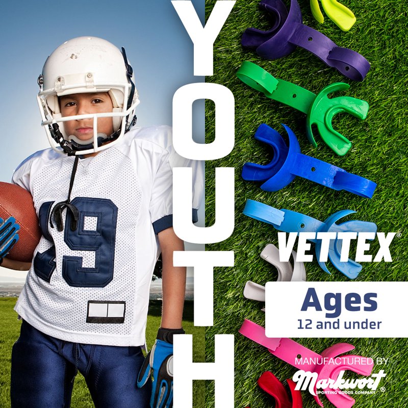 Youth Doubleguard Football Mouthguard with Breathable Channels - Safe for Braces