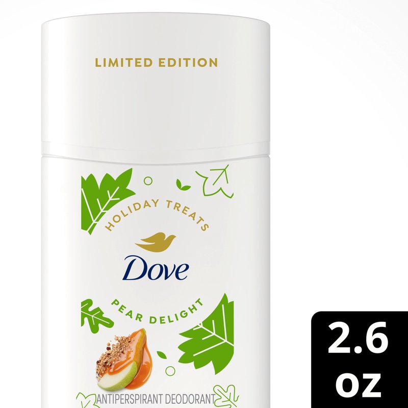 Dove Limited Edition Pear Delight Invisible Solid Deodorant - 72H Odor & Sweat Protection, 2.6 OZ