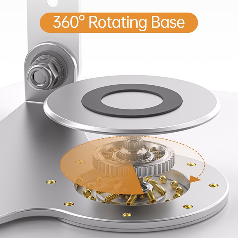 Adjustable Book Stand with 360° Rotating Base – Laptop & Recipe Holder, Foldable Desk Riser