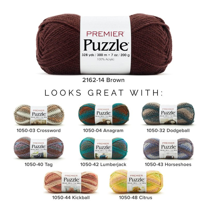 Solid Color Yarn for Crocheting and Knitting - Soft, Safe, 14 Colors