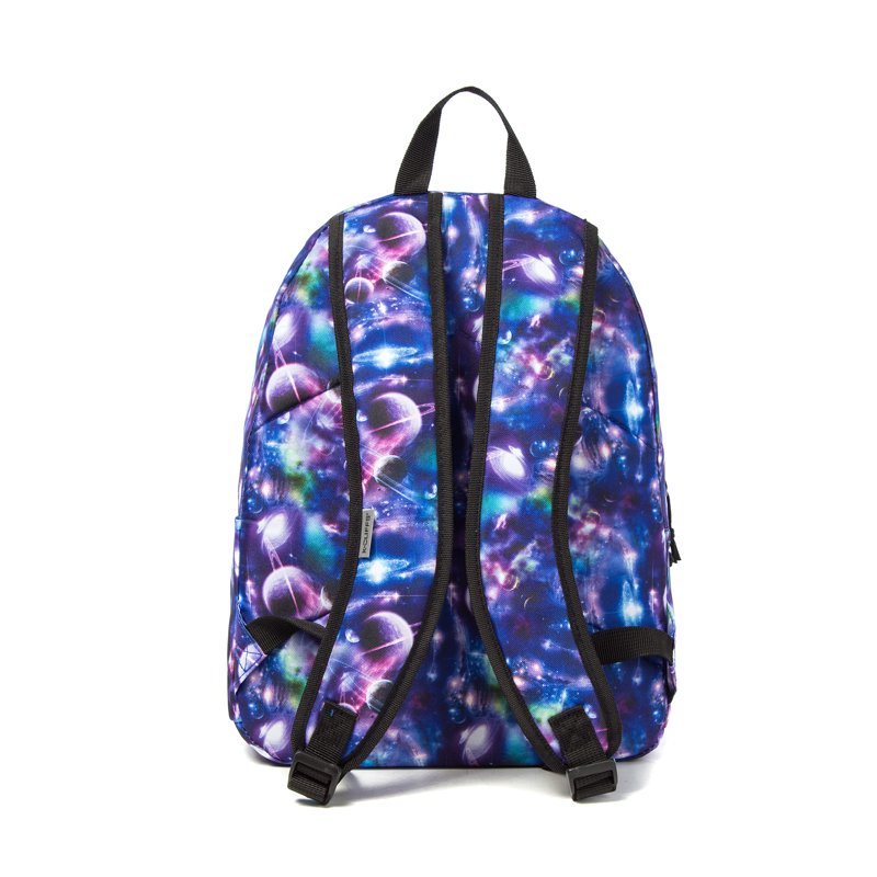 Unisex Printed School Backpack Laptop Tablet Travel Daypack - Galaxy Pattern
