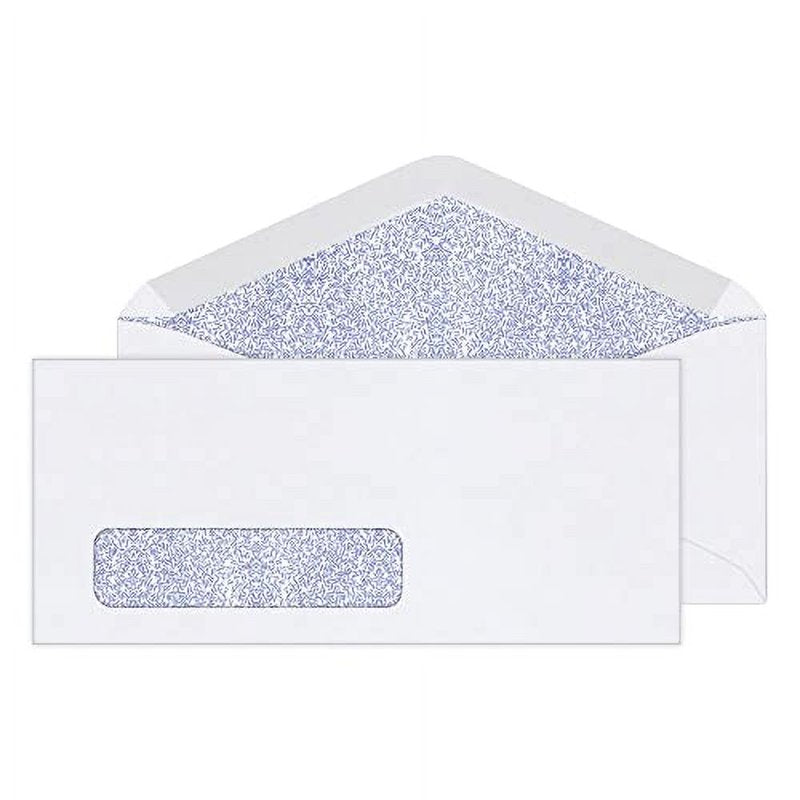 Office Depot #10 Security Window Envelopes 4 1/8 x 9 1/2 Inches White Box of 500