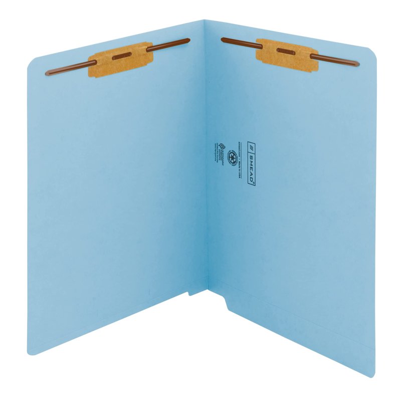 Reinforced End Tab File Folder Blue Letter Size 50 Pack - Fasteners & Organization
