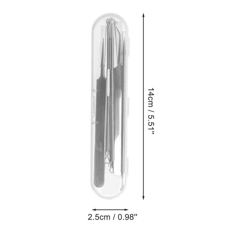Pimple Extractor Tool Set - Stainless Steel Acne Blemish Remover Kit