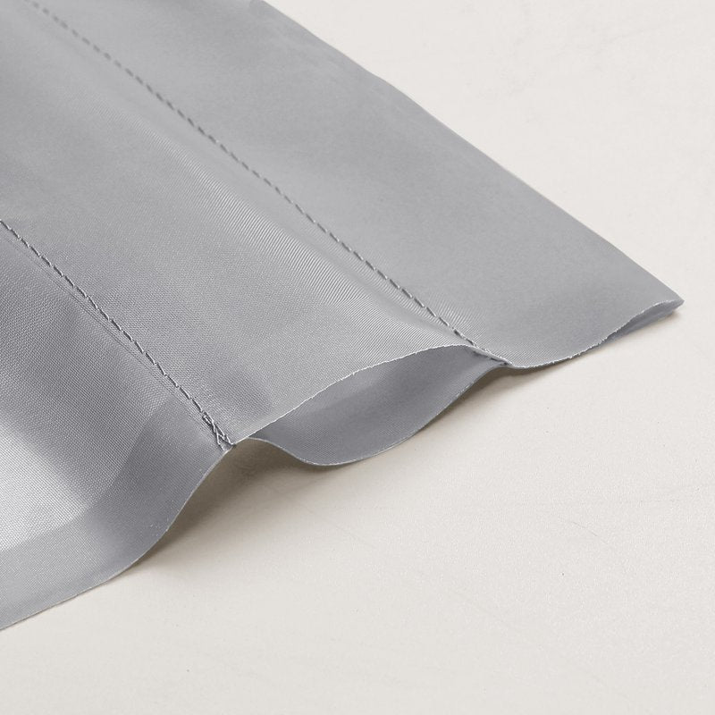 Light Grey Sheer Curtains 2 Pack - 42x72 Inch Voile Window Coverings for Doors & Living Rooms